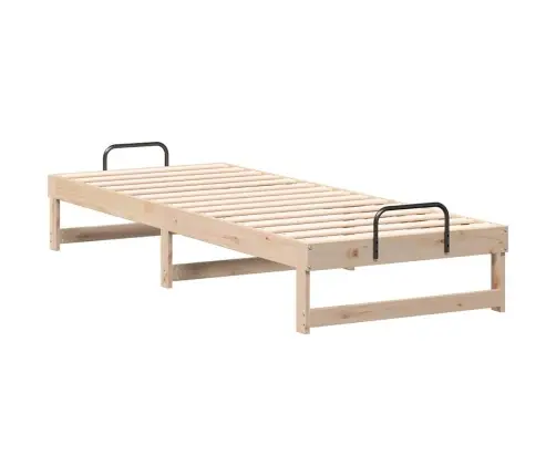 Voodi Raam Pruun 80 X 200 Cm Tahke Mänd