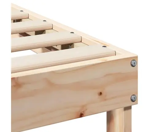 Gultas Rāmis Ar Pārvadāšanas Rokturiem Brūna 90 X 190 Cm Vidaxl