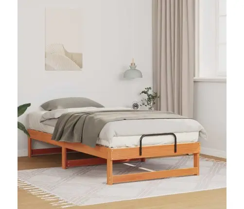 Lovos Rėmas Ruda 75 X 190 Cm Kietos Pušies Mediena