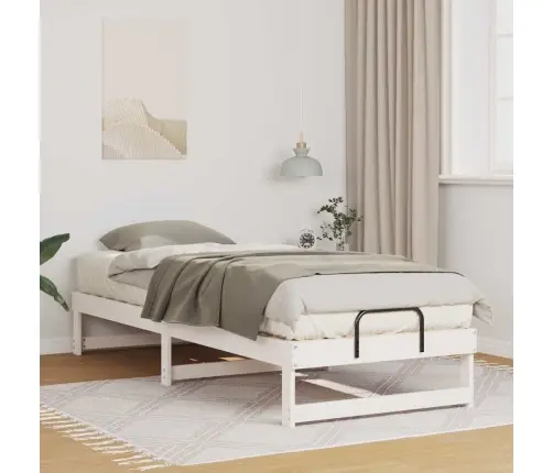 Lovos Rėmas Balta 80 X 210 Cm Kietos Pušies Mediena