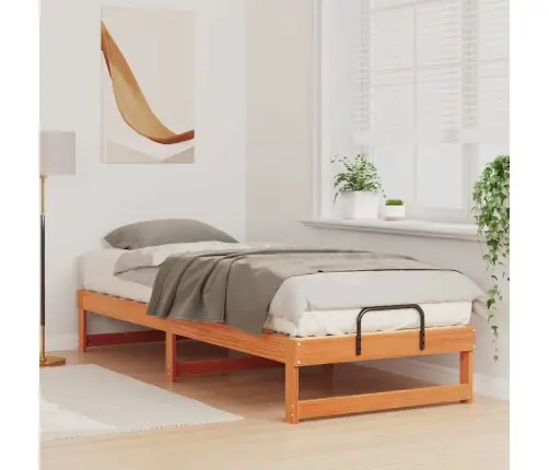 Lovos Rėmas Ruda 80 X 210 Cm Kietos Pušies Mediena