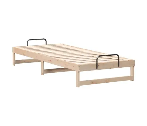 Voodi Raam Pruun 90 X 220 Cm Tahke Mänd