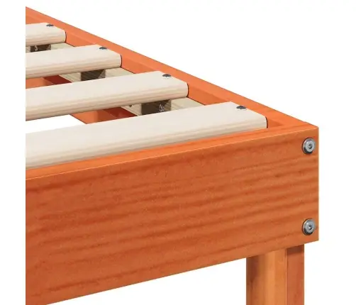 Gultas Rāmis Ar Pārvadāšanas Rokturiem Brūna 90 X 220 Cm Vidaxl