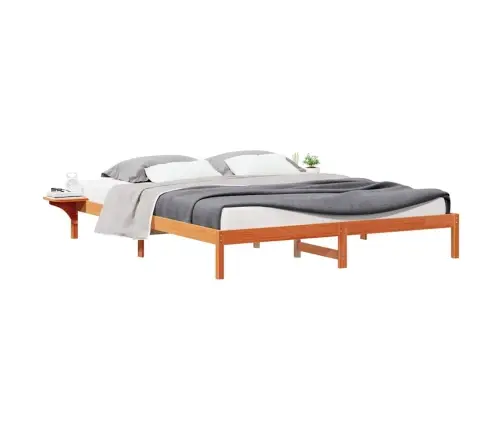 Lovos Rėmas Su Šoninėmis Stalelėmis Vaško Ruda 200 X 210 Cm