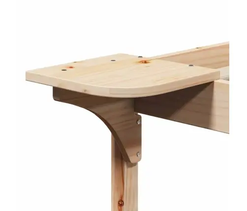 Gultas Rāmja Komplekts Ar Sānu Galdiem Dabiska 80 X 220 Cm Vidaxl