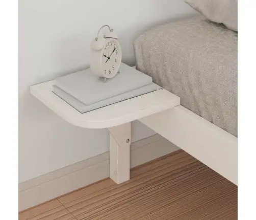 Lovos Rėmas Su Šoninėmis Stalelėmis Balta 80 X 220 Cm