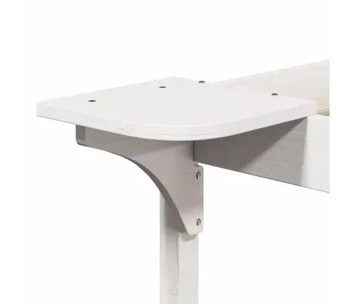 Gultas Rāmja Komplekts Ar Sānu Galdiem Balts 90 X 220 Cm Vidaxl