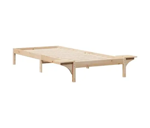 Lovos Rėmas Su Šoninėmis Stalelėmis Natūrali 100 X 220 Cm