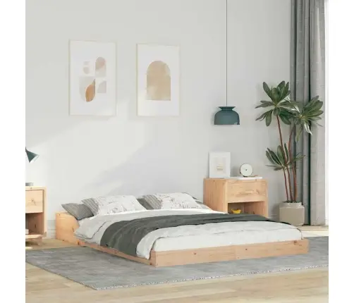 Voodi Raam Pruun 120 X 200 Cm Tahke Mänd