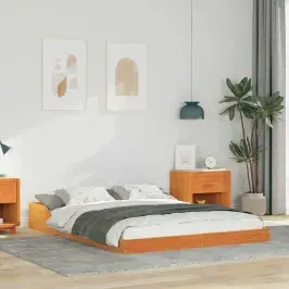 Gultas Rāmis Vaska Brūna 140 X 190 Cm Priedes Masīvkoks Vidaxl Gultas Rāmis Vaska Brūna 140 X 190 Cm Priedes Masīvkoks Vidaxl