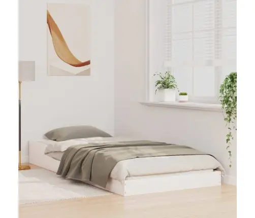 Lovos Rėmas Balta 90 X 220 Cm Kietos Pušies Mediena