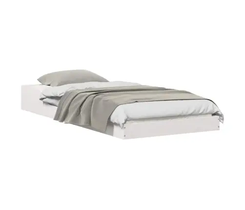 Lovos Rėmas Balta 90 X 220 Cm Kietos Pušies Mediena