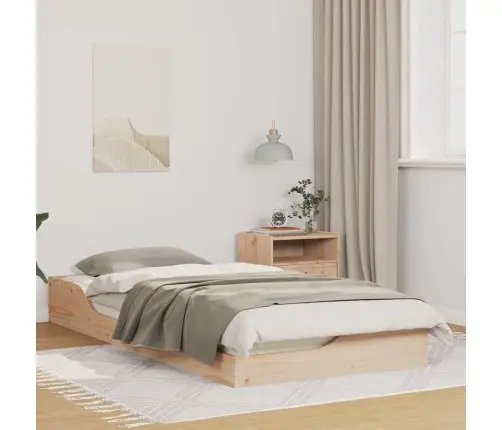 Põrandavoodiraam Pruun 90 X 200 Cm Männipuit