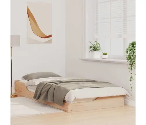 Põrandavoodiraam Pruun 90 X 200 Cm Männipuit