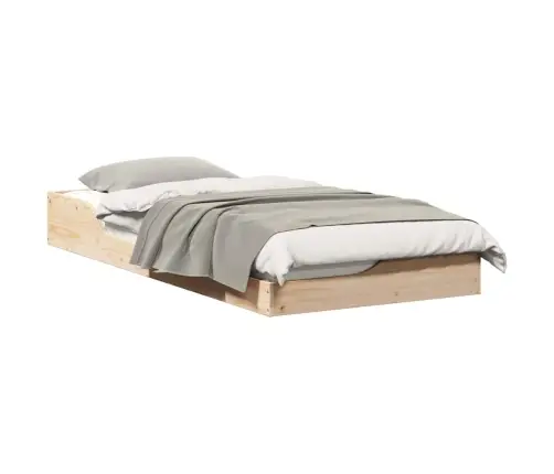 Põrandavoodiraam Pruun 90 X 200 Cm Männipuit