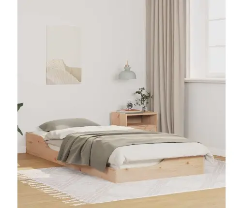 Voodi Raam Pruun 80 X 210 Cm Tahke Mänd