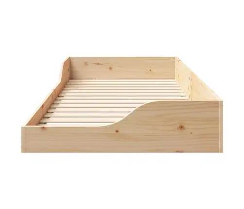 Voodi Raam Pruun 80 X 210 Cm Tahke Mänd