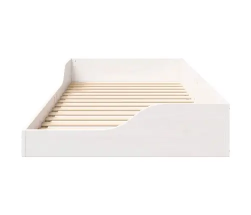 Lovos Rėmas Balta 80 X 210 Cm Kietos Pušies Mediena