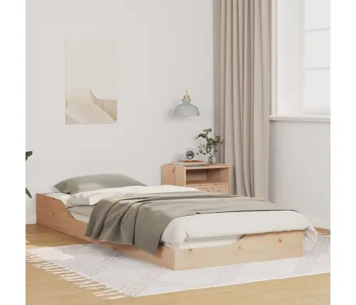 Lovos Rėmas Ruda 90 X 220 Cm Kietos Pušies Mediena