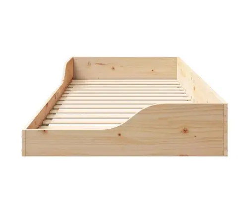 Lovos Rėmas Ruda 90 X 220 Cm Kietos Pušies Mediena