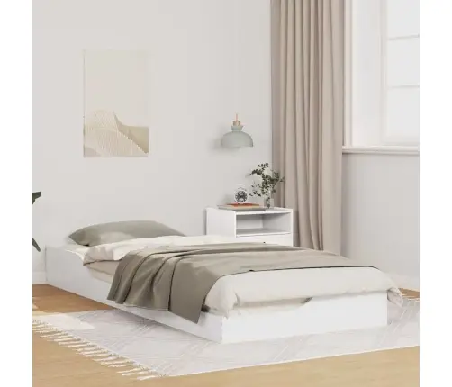 Lovos Rėmas Balta 90 X 220 Cm Kietos Pušies Mediena