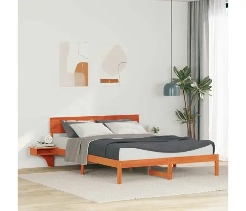 Lovos Rėmas Vaško Ruda 160 X 200 Cm Kietos Pušies Mediena