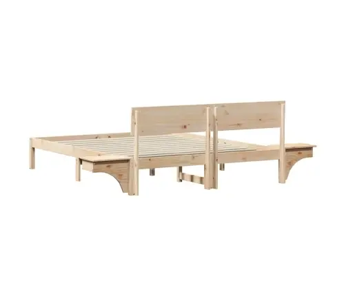 Lovos Rėmas Ruda 150 X 200 Cm Kietos Pušies Mediena