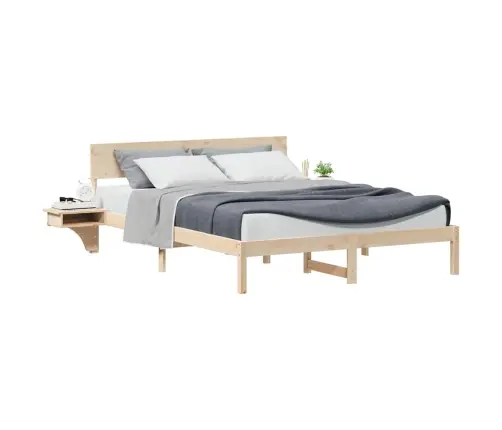 Lovos Rėmas Ruda 150 X 200 Cm Kietos Pušies Mediena