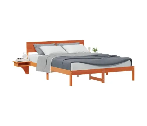 Voodi Raam Peaga Vahapruun 150 X 200 Cm Tahke Mänd