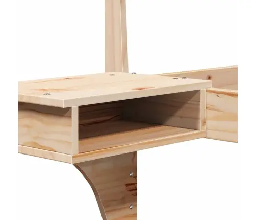 Gultas Rāmis Ar Naktsgaldiņiem Brūna 140 X 190 Cm Vidaxl