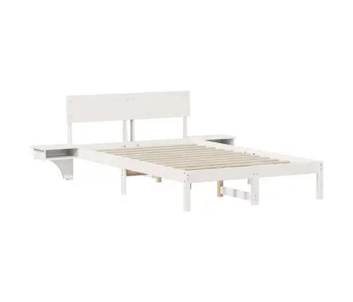 Lovos Rėmas Balta 140 X 190 Cm Kietos Pušies Mediena