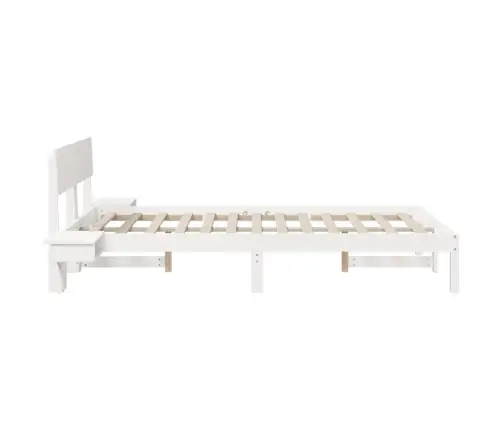 Lovos Rėmas Balta 140 X 190 Cm Kietos Pušies Mediena