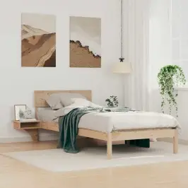 Lovos Rėmas Ruda 90 X 200 Cm Kietos Pušies Mediena Lovos Rėmas Ruda 90 X 200 Cm Kietos Pušies Mediena