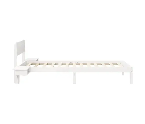 Lovos Rėmas Balta 90 X 200 Cm Kietos Pušies Mediena