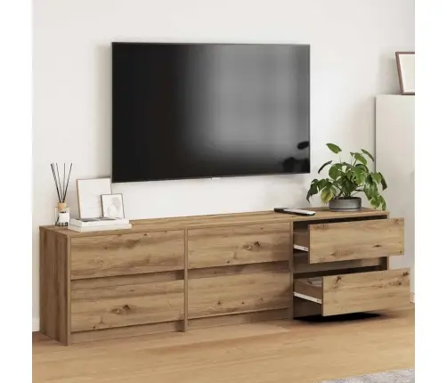 Tv Vienetai 2 Pcs Amatininkų Ąžuolas 180 X 34 X 50 Cm