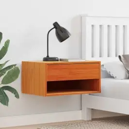 Naktsgaldiņš Ar Atvilktni 2 Pcs Vaska Brūna 50 X 32.5 X 24 Cm Vidaxl