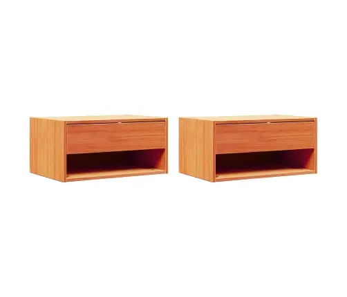 Öökapp Sahtliga 2 Pcs Vahapruun 50 X 32,5 X 24 Cm Männipuit