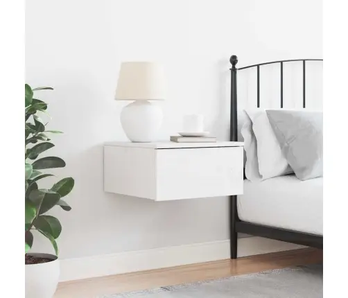 Naktinis Staliukas Balta 37 X 35 X 18,5 Cm Pušies Masyvas