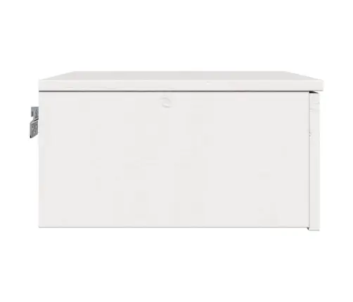 Naktinis Staliukas Balta 37 X 35 X 18,5 Cm Pušies Masyvas