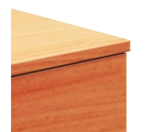 Sienā Piestiprināts Naktsgaldiņš Vaska Brūna 37 X 35 X 18.5 Cm Vidaxl