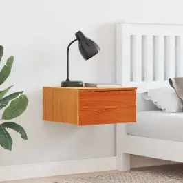 Naktsgaldiņš Ar Atvilktni 2 Pcs Vaska Brūna 37 X 35 X 18.5 Cm Vidaxl