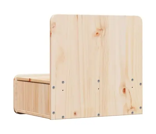 Naktinis Staliukas 2 Pcs Ruda 44 X 32.5 X 40 Cm Pušies Masyvas