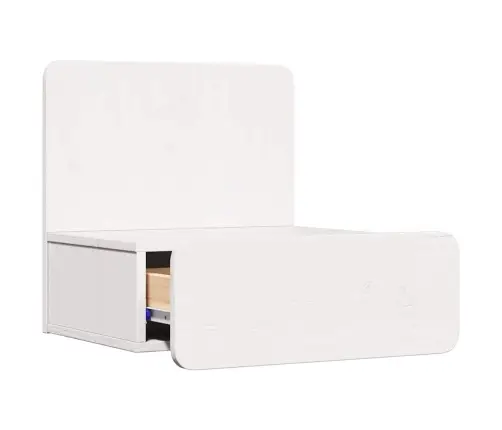 Sienā Piestiprināts Naktsgaldiņš 2 Pcs Balts 44 X 32.5 X 40 Cm Vidaxl