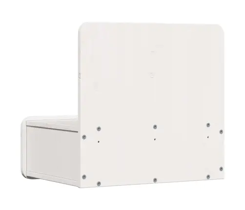 Sienā Piestiprināts Naktsgaldiņš 2 Pcs Balts 44 X 32.5 X 40 Cm Vidaxl