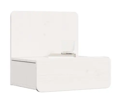 Sienā Piestiprināts Naktsgaldiņš 2 Pcs Balts 44 X 32.5 X 40 Cm Vidaxl