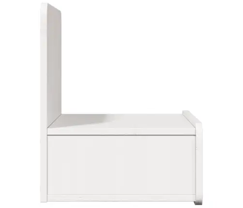 Sienā Piestiprināts Naktsgaldiņš 2 Pcs Balts 44 X 32.5 X 40 Cm Vidaxl