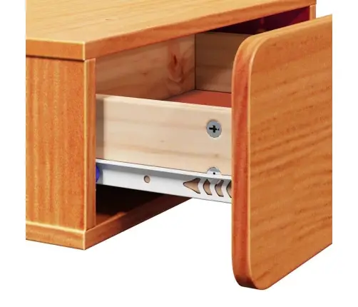 Sienā Piestiprināts Naktsgaldiņš Vaska Brūna 44 X 32.5 X 40 Cm Vidaxl Sienā Piestiprināts Naktsgaldiņš Vaska Brūna 44 X 32.5 X 40 Cm Vidaxl