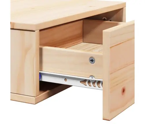 Sienā Piestiprināts Naktsgaldiņš Brūna 42 X 32.5 X 40 Cm Vidaxl