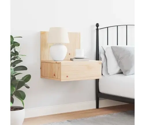 Sienā Piestiprināts Naktsgaldiņš Brūna 42 X 32.5 X 40 Cm Vidaxl