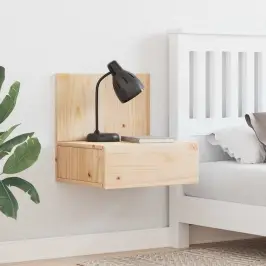 Naktinis Staliukas 2 Pcs Ruda 42 X 32.5 X 40 Cm Pušies Masyvas